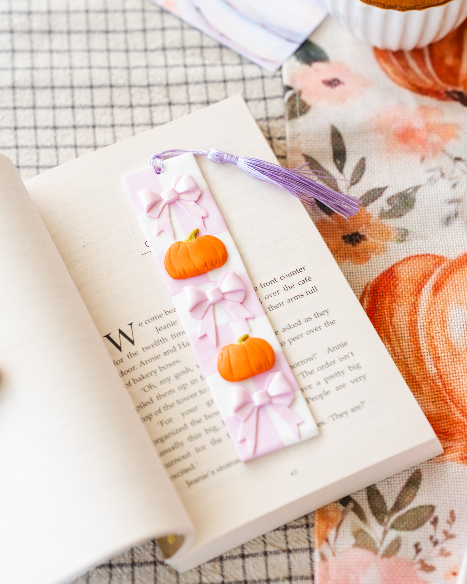 DSC01971 semn carte fimo handmade, accesoriu lectura